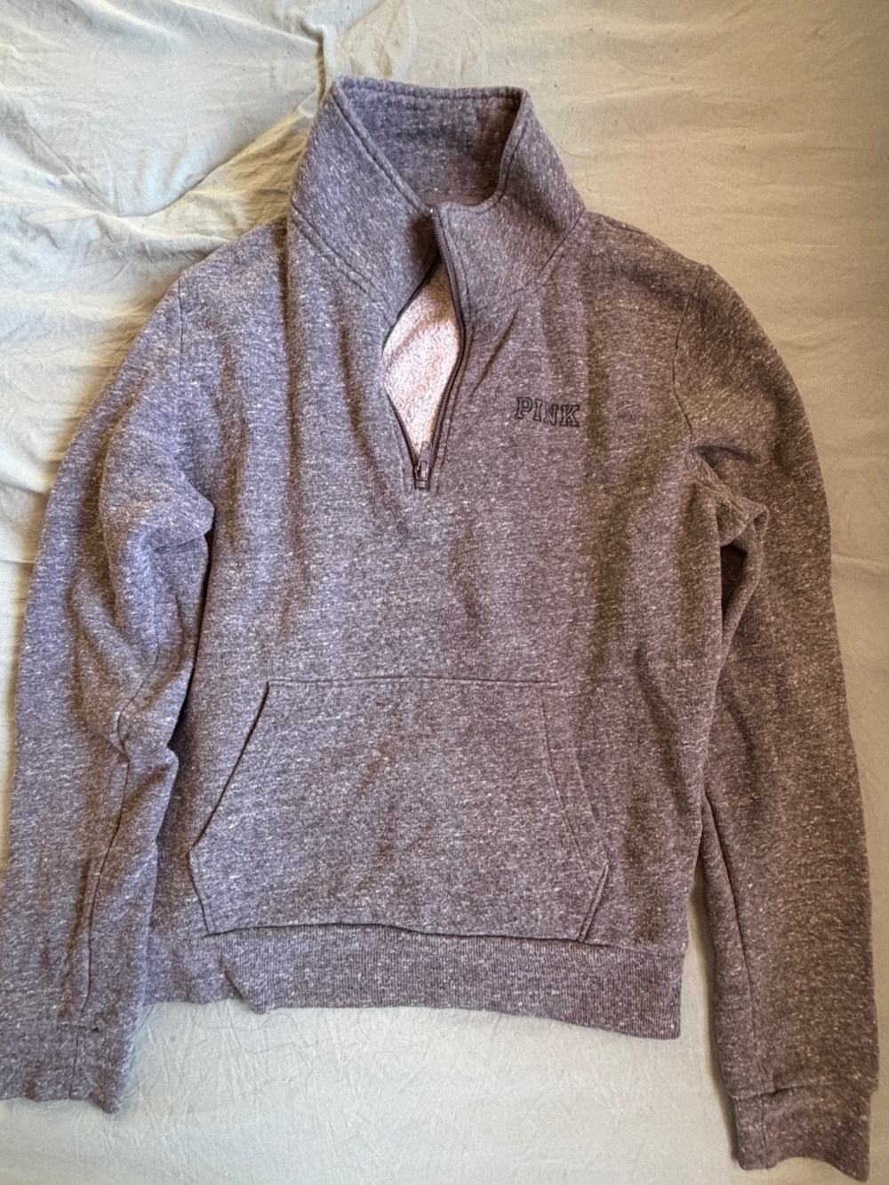Victoria’s Secret Pink Grey Quarter Zip